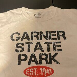 GARNER STATE PARK WHITE SHORT SLEEVE TEE SHIRT SIZE ADULT MEDIUM‎
